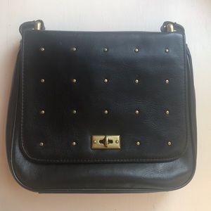 Black Fossil Crossbody Bag